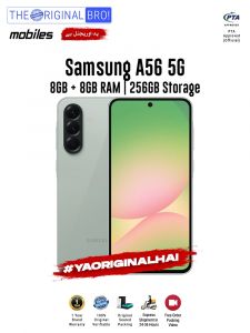 Samsung A56 5G - 8GB RAM - 256GB Storage - PTA Approved - 12 Months Warranty - Olive - The Original Bro Mobiles - TOB36